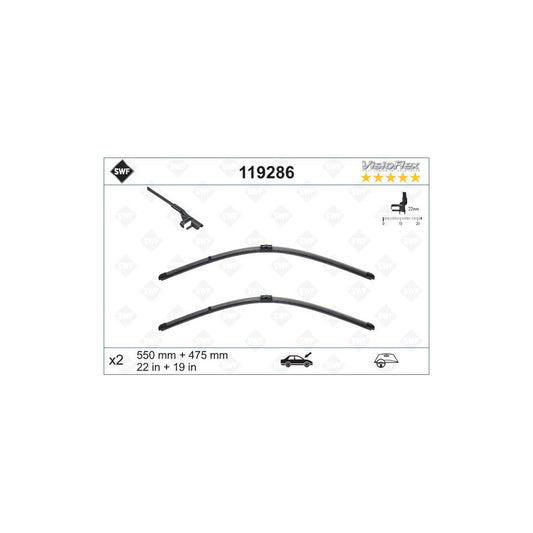 Swf Visioflex 119286 Wiper Blade Suitable For Mercedes-Benz Glk (X204) | ML Performance UK Car Parts