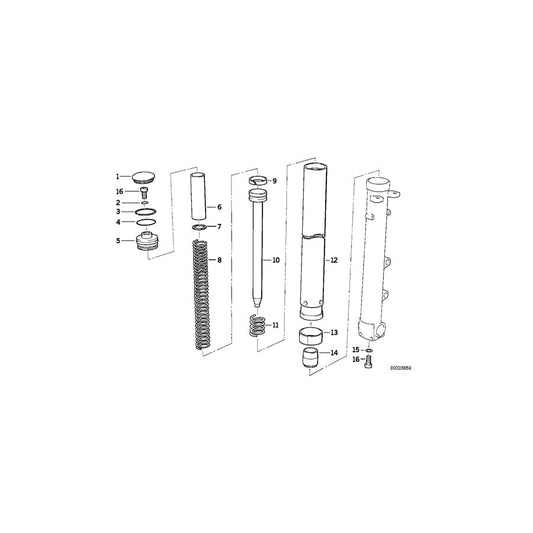 Genuine BMW 31422312832 Spring Retainer (Inc. R 100 R) | ML Performance UK Car Parts