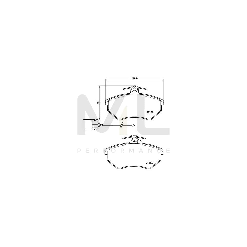 Brembo P 85 034 Brake Pad Set With Brake Caliper Screws | ML Performance Car Parts