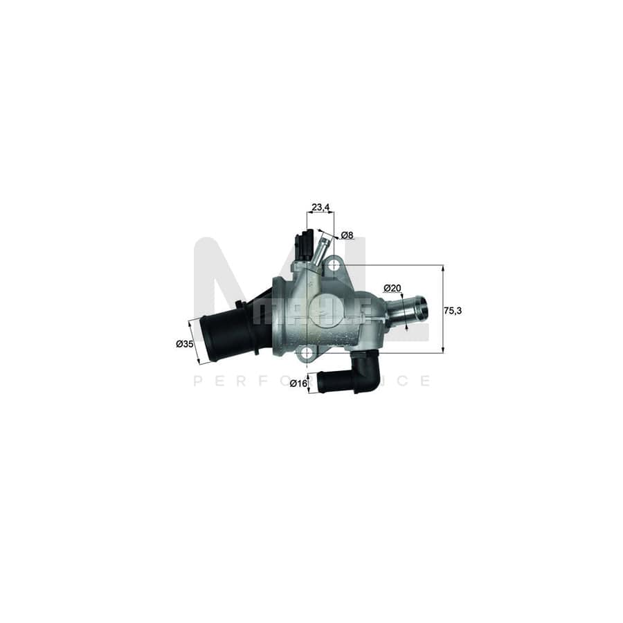 MAHLE ORIGINAL TM 12 105 Engine thermostat Opening Temperature: 105��C, with seal | ML Performance Car Parts