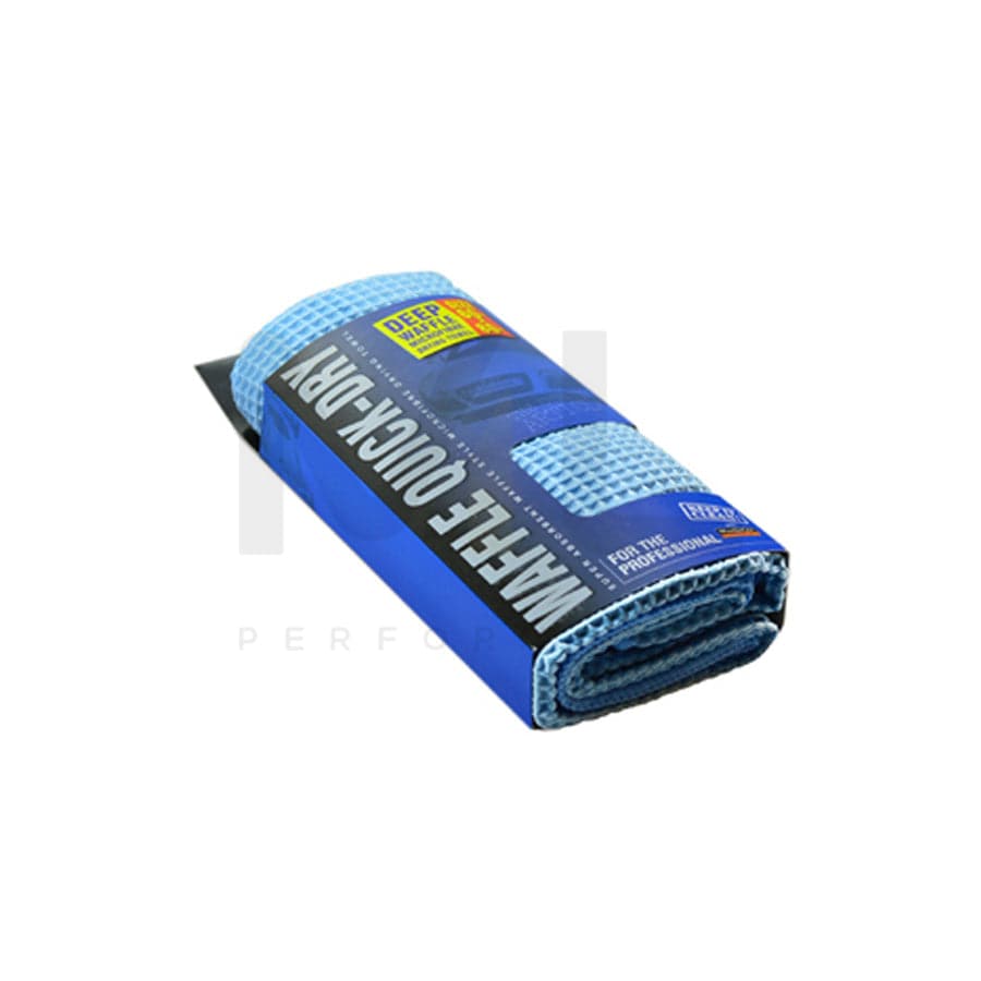 Trade Quality Waffle Quick-Dry Blue Microfibre Drying Towel