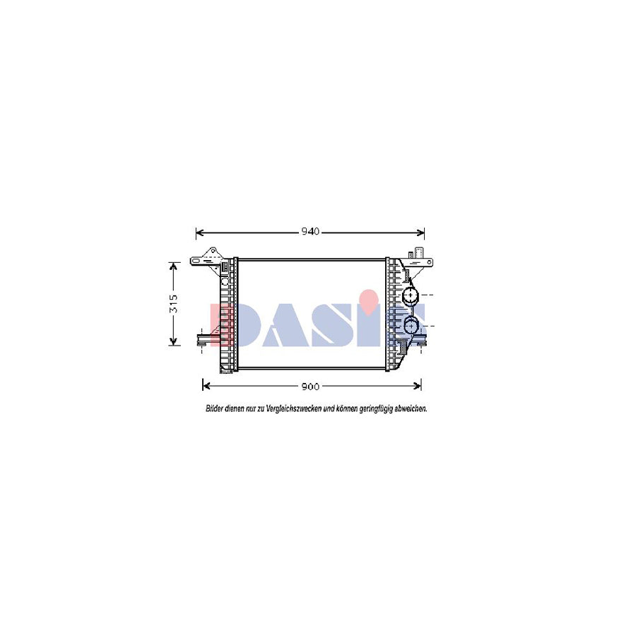 AKS Dasis 137350N Intercooler Suitable For Mercedes-Benz Vario | ML Performance UK