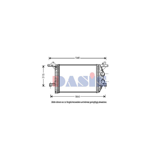 AKS Dasis 137350N Intercooler Suitable For Mercedes-Benz Vario | ML Performance UK