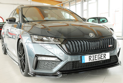 Rieger 00088250 Skoda NX Octavia RS Front Splitter 8 | ML Performance UK Car Parts