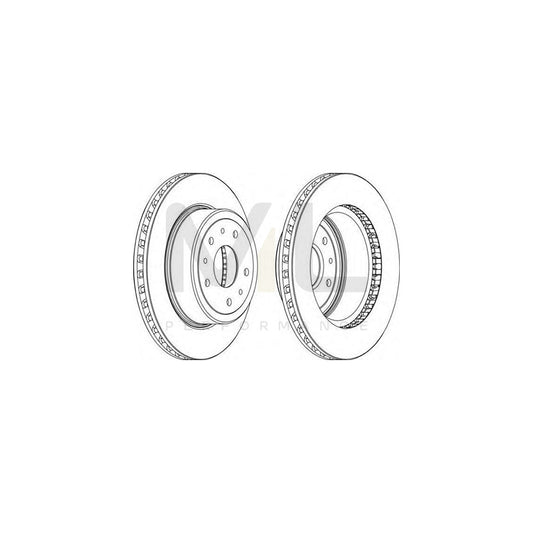 FERODO DDF1020-1 Brake Disc for LAMBORGHINI Diablo Coupe Vented | ML Performance Car Parts