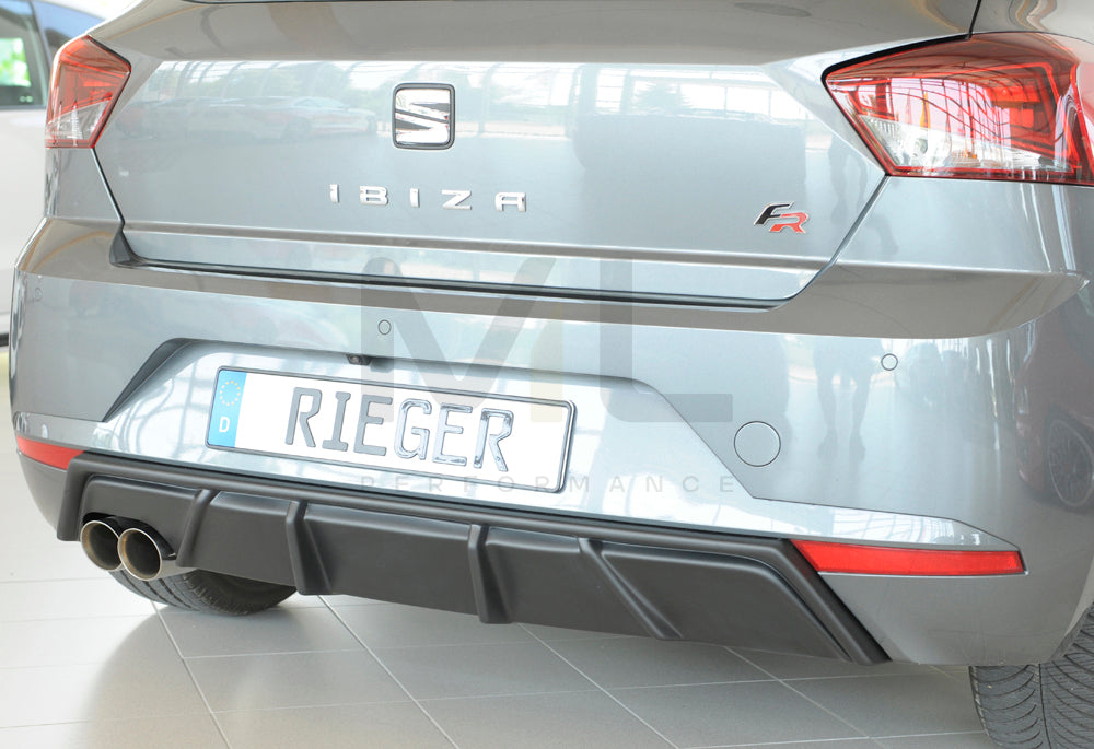 Rieger 00027102 SEAT KJ Rear Diffuser (Ibiza FR & Ibiza) - Matte Black ...