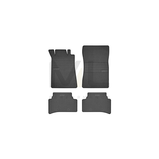FROGUM Tailored 542827 Floor mat set suitable for MERCEDES-BENZ C-Class Elastomer, Front and Rear, Quantity: 4, Black | ML Performance Car Parts