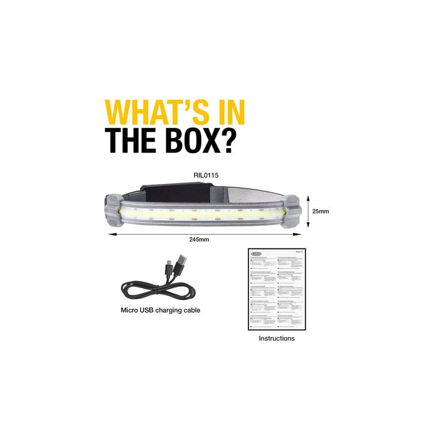 RING RIL0115 FLEXIBLE HEAD TORCH 115LM (25 units ) | ML Performance