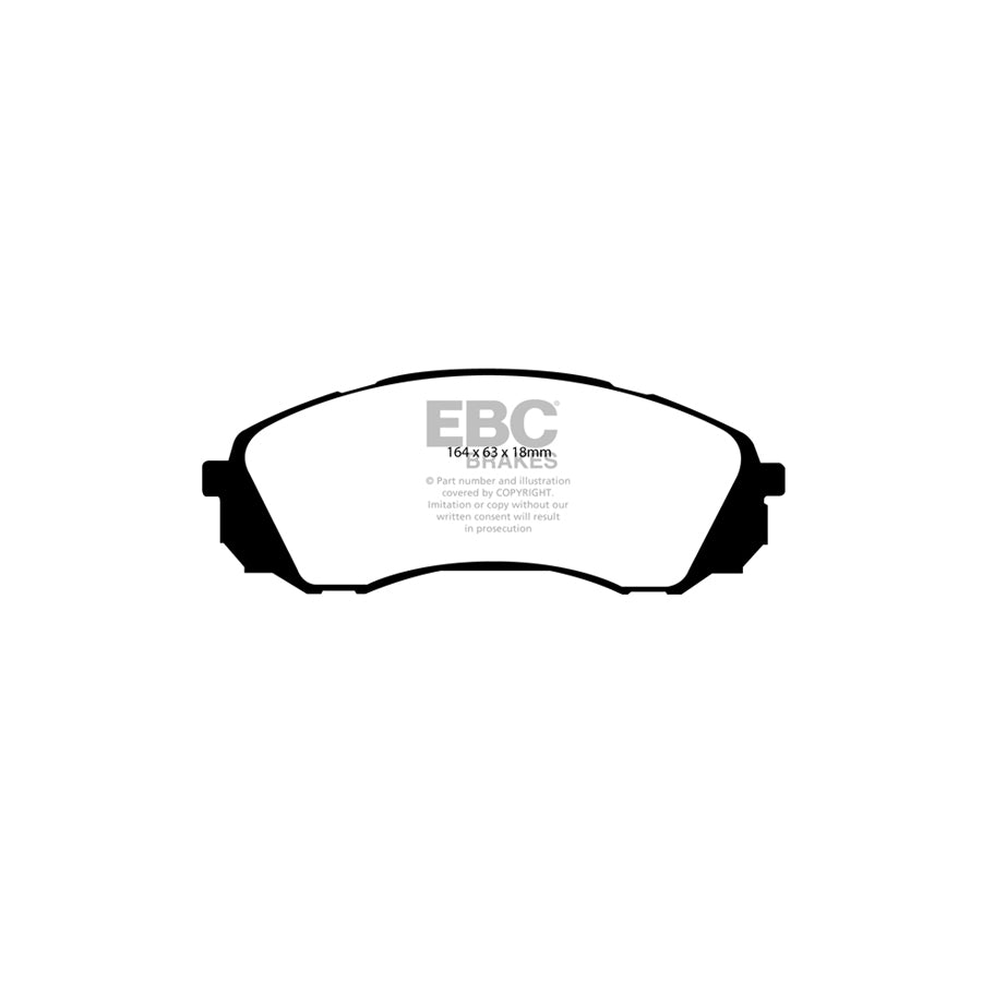 EBC DP21953 Hyundai Kia Greenstuff Front Brake Pads (Inc. i-800, Carnival, Sedona) 2 | ML Performance UK Car Parts