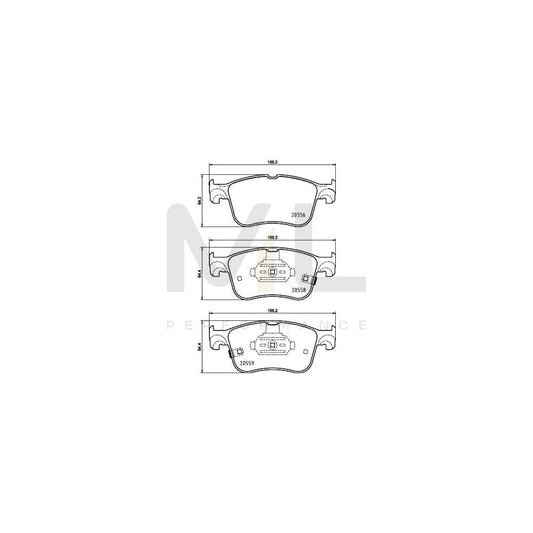 Hella 8DB 355 039-421 Brake Pad Set With Acoustic Wear Warning | ML Performance Car Parts