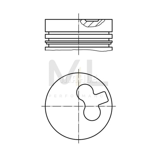 MAHLE ORIGINAL 029 78 00 Piston 75,01 mm | ML Performance Car Parts