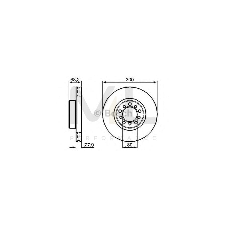 BOSCH 0 986 478 197 Brake Disc suitable for MERCEDES-BENZ S-Class Internally Vented, Vented, Oiled, High-carbon | ML Performance Car Parts