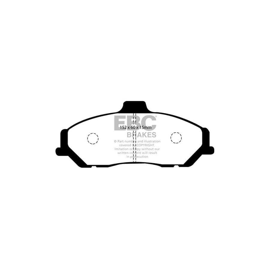 EBC PDKF792 Ford Mazda Ultimax Front Brake Pad & Plain Disc Kit (Inc. Ranger & BT-50) 2 | ML Performance UK Car Parts