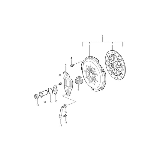 Genuine Porsche Clutch Release Lever 6-Speed Porsche 987 Boxster / 987C Cayman | ML Performance UK Car Parts