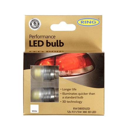 RING RW380DLED 12V PERFORMANCE LED 3D (380-P21/5W) 300/100lm OSP BAY15D Brake & Tail | ML Performance