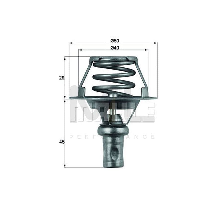MAHLE ORIGINAL TX 84 77 Engine thermostat Opening Temperature: 77��C, without gasket / seal | ML Performance Car Parts