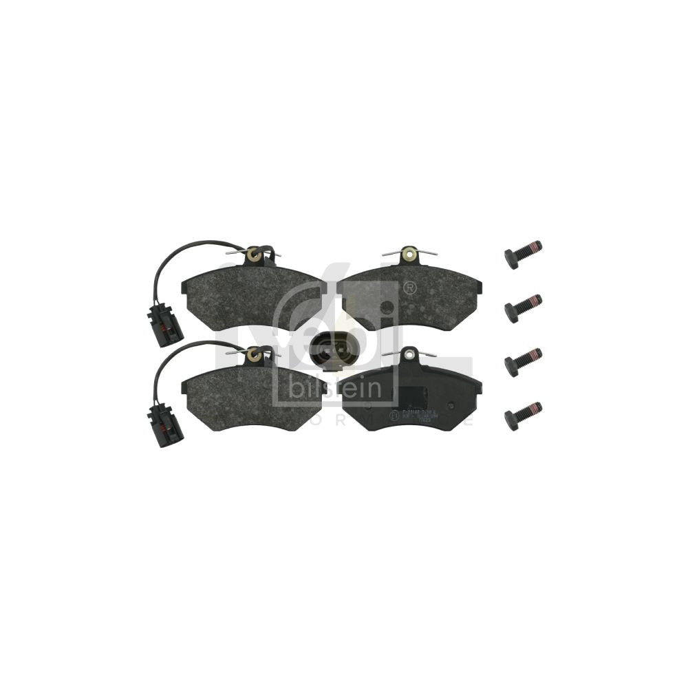 Febi Bilstein 16316 Brake Pad Set Front Axle, Incl. Wear Warning Contact, With Bolts/Screws | ML Performance Car Parts