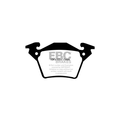 EBC PDKR608 Mercedes-Benz Vito Ultimax Rear Brake Pad & Plain Disc Kit 2 | ML Performance UK Car Parts