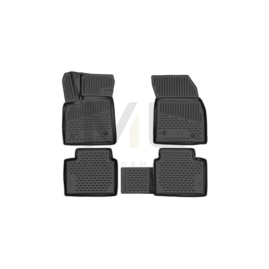 WALSER XTR 75220 Floor mat set Elastomer, Front and Rear, Black | ML Performance Car Parts