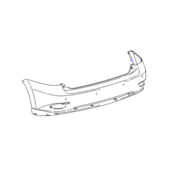 Genuine Lexus 52159-48903 RX Phase 2 Rear Bumper Cover