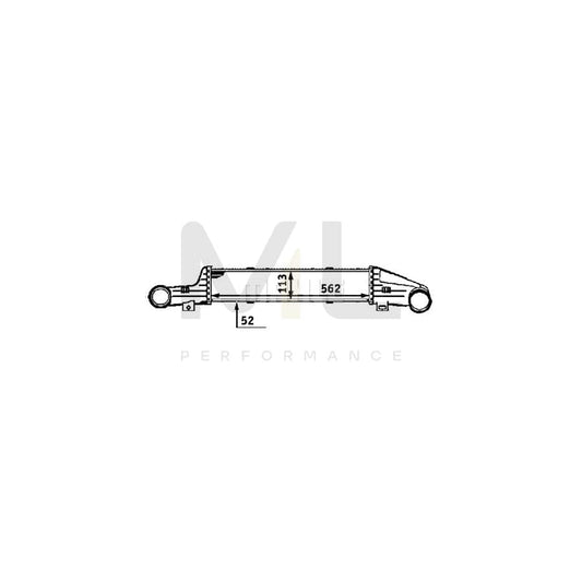 MAHLE ORIGINAL CI 53 000P Intercooler suitable for MERCEDES-BENZ E-Class with snap lock | ML Performance Car Parts