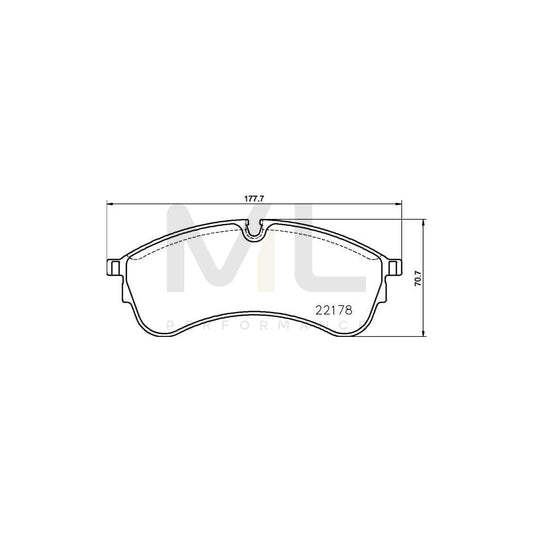 Brembo P 85 168 Brake Pad Set Prepared For Wear Indicator, With Brake Caliper Screws | ML Performance Car Parts