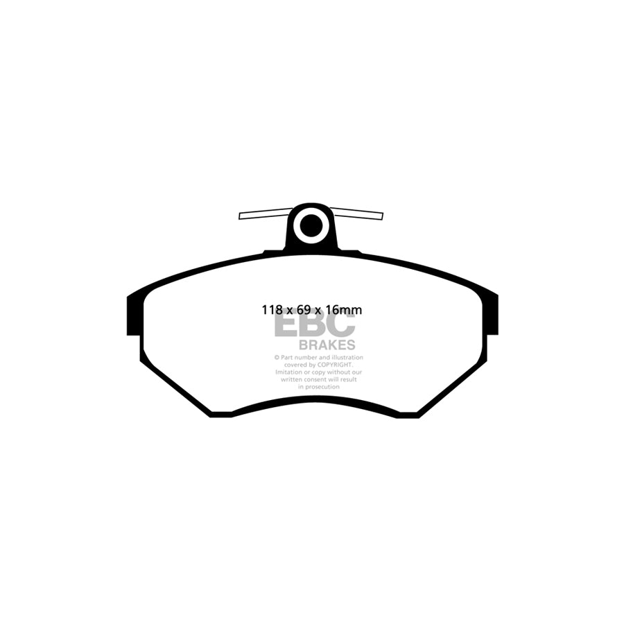 EBC PLK1843 VW Polo Yellowstuff Pads and Brake Line Performance Pack - Girling/TRW Caliper 2 | ML Performance UK Car Parts