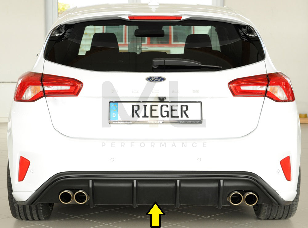 Rieger 00034205 Ford DEH Focus 4 Rear Diffuser (Inc. Focus 4 ST) 1 | ML Performance UK Car Parts