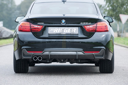 Rieger 00099265 BMW 4 Series F32 F33 F36 Rear Diffuser 5 | ML Performance UK Car Parts