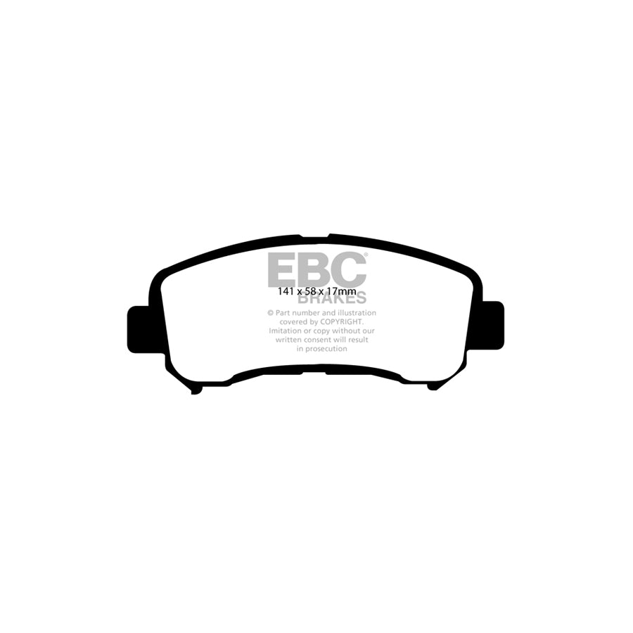 EBC DP21954 Nissan Suzuki Greenstuff Front Brake Pads - Akebono Caliper (Inc. Juke & Kizashi) 2 | ML Performance UK Car Parts