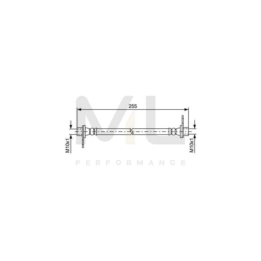 BOSCH 1 987 481 586 Brake Hose 235mm, M10x1 | ML Performance Car Parts