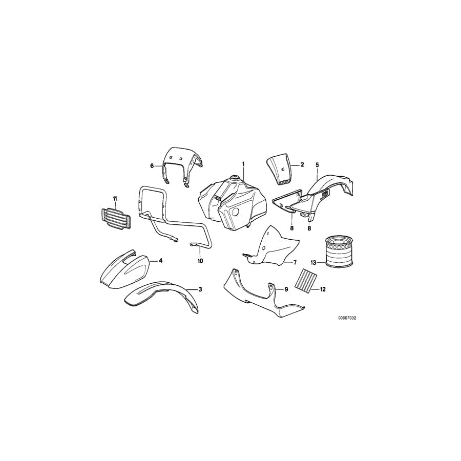 Genuine BMW 51142315443 80 80 Set Decorating Stripes P/D (Inc.  & R 100 GS) | ML Performance UK Car Parts