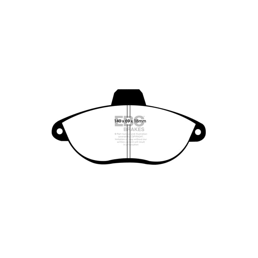 EBC PDKF1597 Peugeot Expert Ultimax Front Brake Pad & Plain Disc Kit 2 | ML Performance UK Car Parts