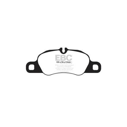 EBC PD04KF1240 Porsche Bluestuff Front Brake Pad & Plain Disc Kit - Brembo Caliper 2 | ML Performance UK Car Parts