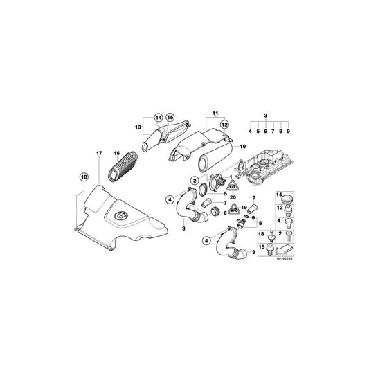 Genuine BMW 13717790553 E83 E60 Air Tube (Inc. 320td, 318td & X3 2.0d) | ML Performance UK Car Parts
