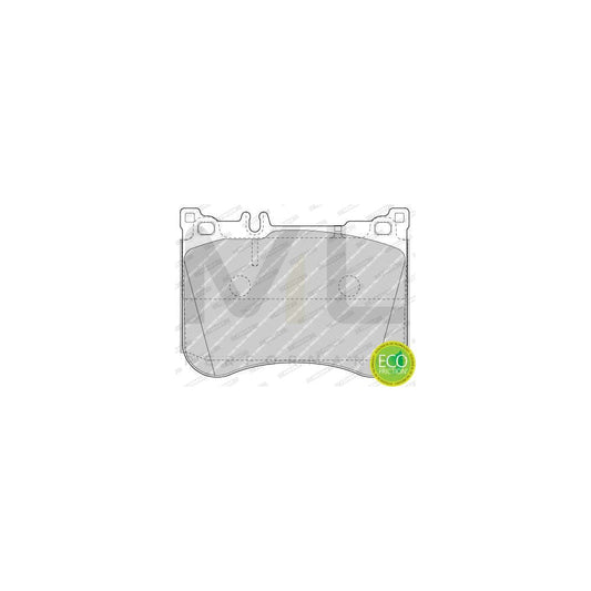 Ferodo Premier Eco Friction Fdb1400 Brake Pad Set Suitable For Mercedes-Benz Ml-Class (W163) Incl. Wear Warning Contact, With Piston Clip, Without Accessories | ML Performance Car Parts
