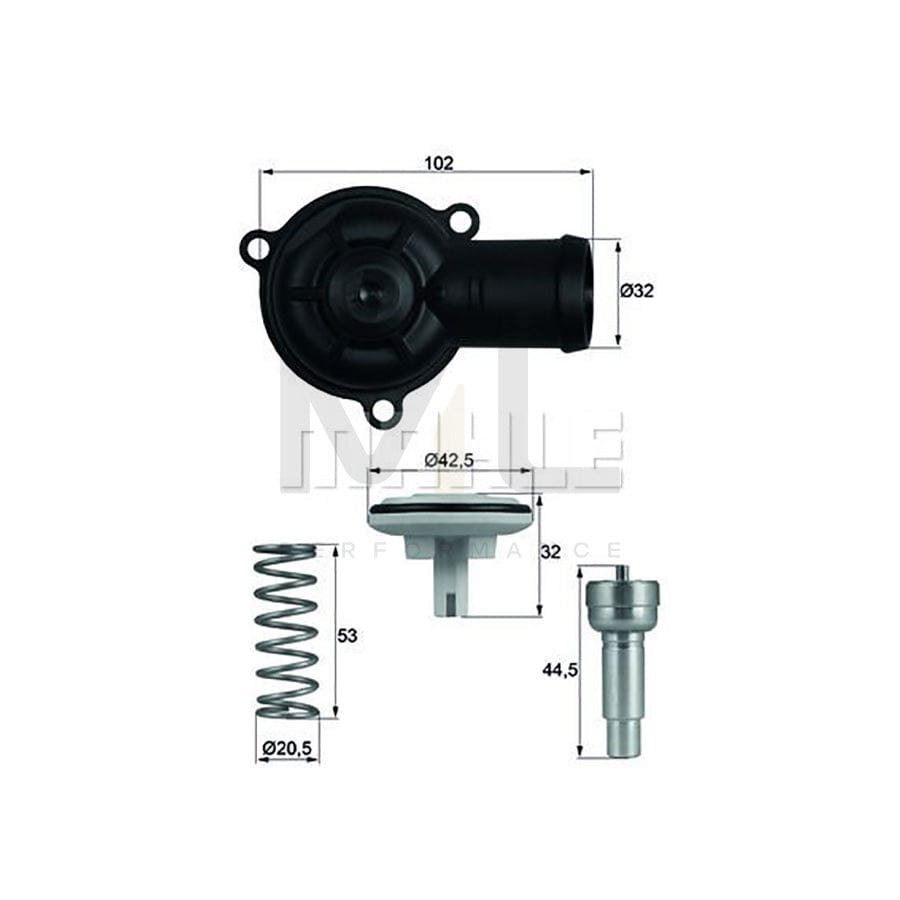 MAHLE ORIGINAL TI 220 87D Engine thermostat Opening Temperature: 87��C, with seal | ML Performance Car Parts