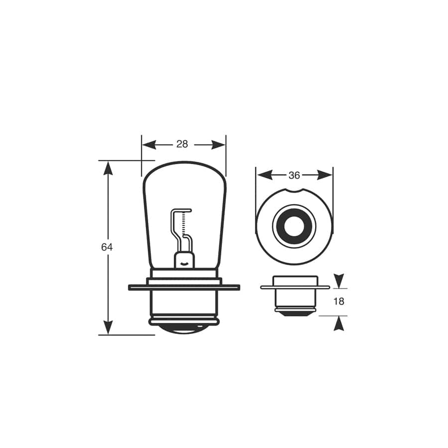 RING R185 12V 48W BPF SC P36s Headlamp ( Axial ) | ML Performance