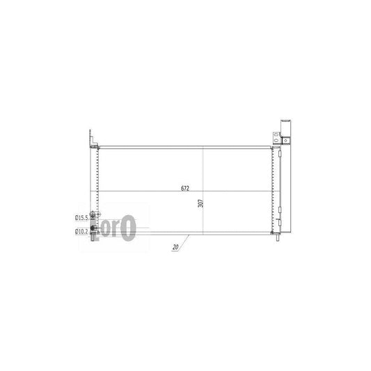 Abakus 0510160017 Air Conditioning Condenser For Toyota Auris Hatchback (E15) | ML Performance UK