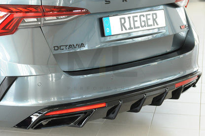 Rieger 00088255 Skoda NX Octavia RS Rear Diffuser 2 | ML Performance UK Car Parts