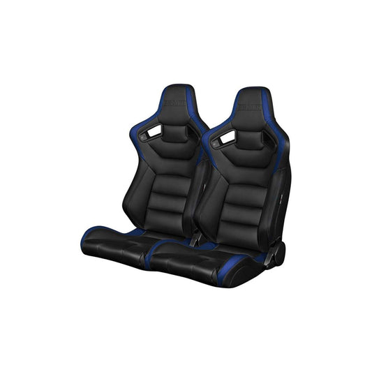 BRAUM Elite Series Racing Seats (Black & Blue) – Pair | ML Performance UK Car Parts