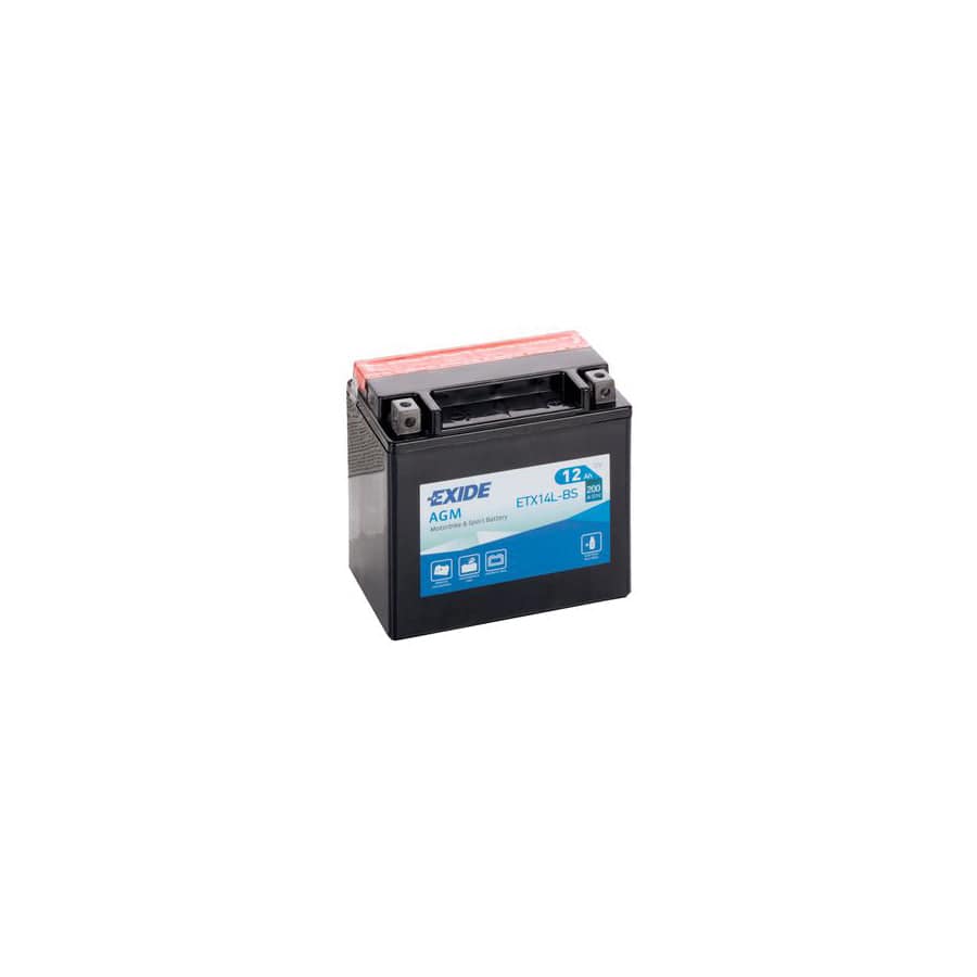 Exide ETX14L-BS 12V Motorcycle Battery | ML Performance UK Car Parts