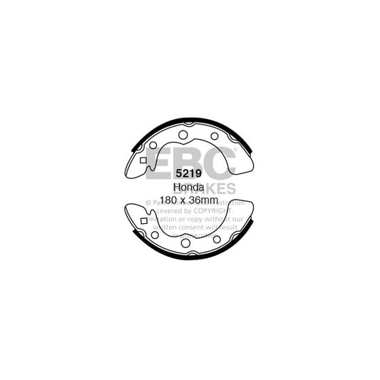 EBC 5219 Honda Rear Brake Shoes 1 | ML Performance UK Car Parts