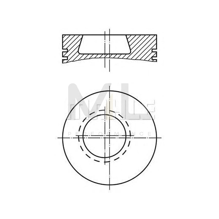 MAHLE ORIGINAL 607 43 01 Piston for TOYOTA LAND CRUISER 94,5 mm, with piston rings, with piston ring carrier | ML Performance Car Parts