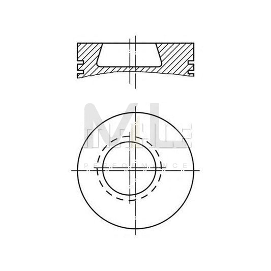 MAHLE ORIGINAL 607 43 01 Piston for TOYOTA LAND CRUISER 94,5 mm, with piston rings, with piston ring carrier | ML Performance Car Parts