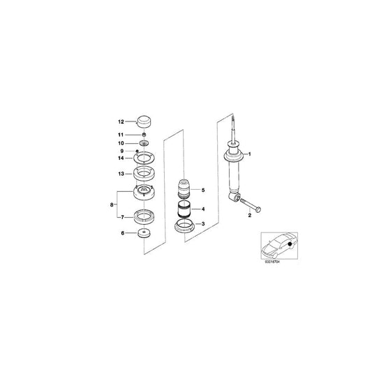 Genuine BMW 33521091859 E39 E38 Adapter (Inc. 525td, 735i & 525i) | ML Performance UK Car Parts