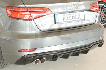 Rieger 00088180 Audi 8V A3 Rear Diffuser 2 | ML Performance UK Car Parts