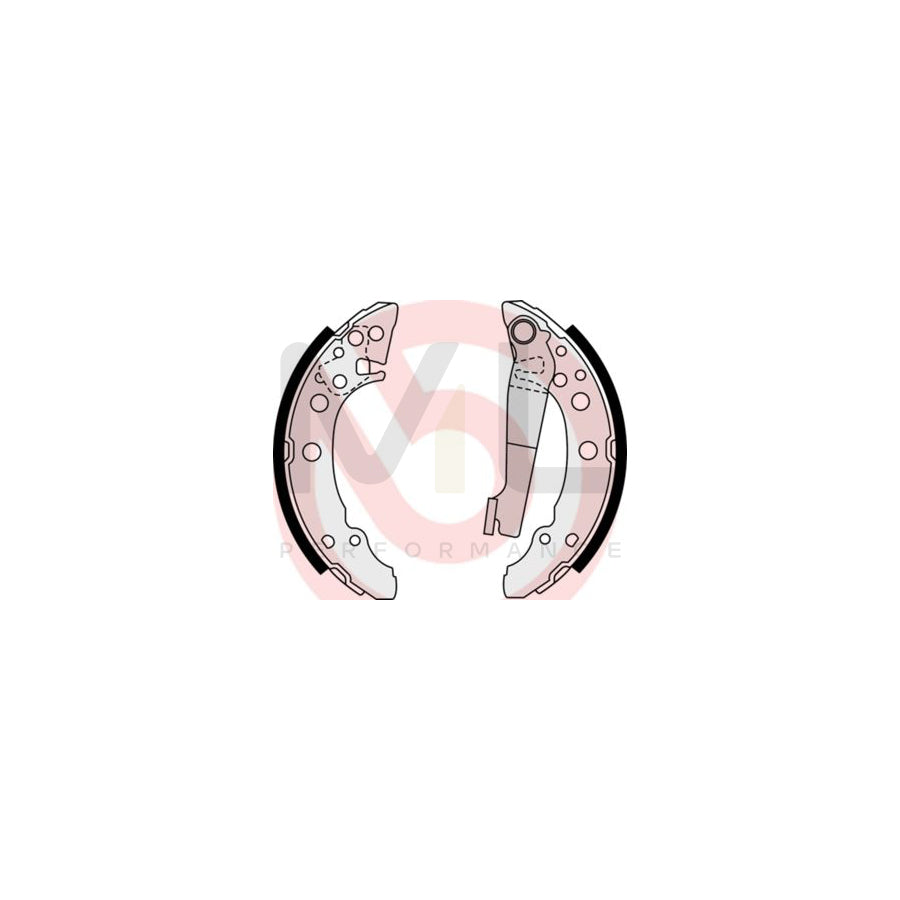 BREMBO S 85 535 Brake Shoe Set with handbrake lever | ML Performance Car Parts
