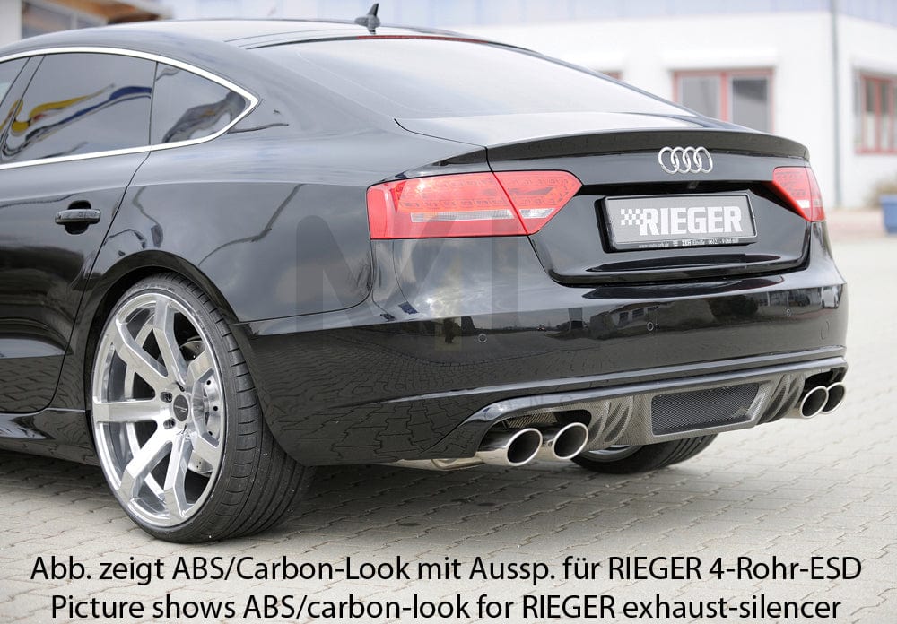 Rieger 00055437 Audi B8 B81 A5 Rear Diffuser 3 | ML Performance UK Car Parts