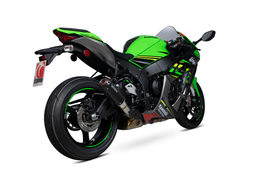 Scorpion PKA113BCER Kawasaki Red Power Slip-On (Ninja ZX-10R / ZX-10RR / ZX-10R SE) | ML Performance UK UK